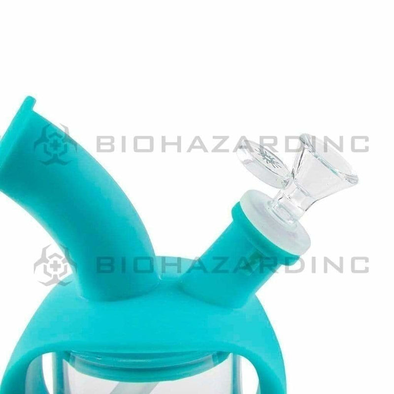 Ooze Silicone Bong Ooze Kettle Silicone Bubbler Bong / Dab Rig - Teal