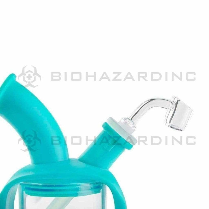 Ooze Silicone Bong Ooze Kettle Silicone Bubbler Bong / Dab Rig - Teal