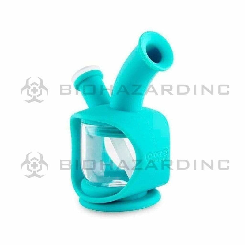 Ooze Silicone Bong Ooze Kettle Silicone Bubbler Bong / Dab Rig - Teal