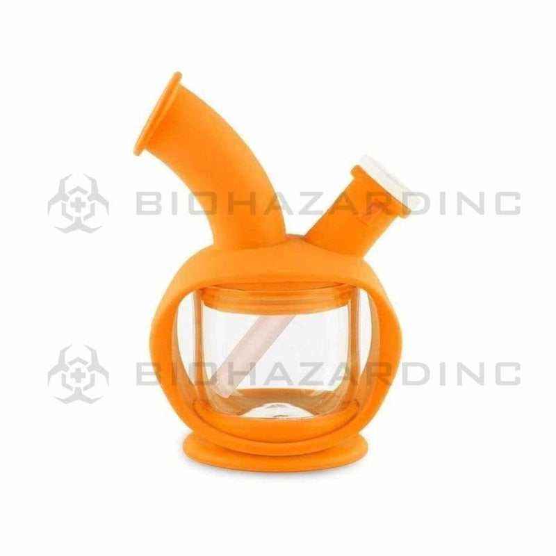 Ooze Silicone Bong Ooze Kettle Silicone Bubbler - Orange