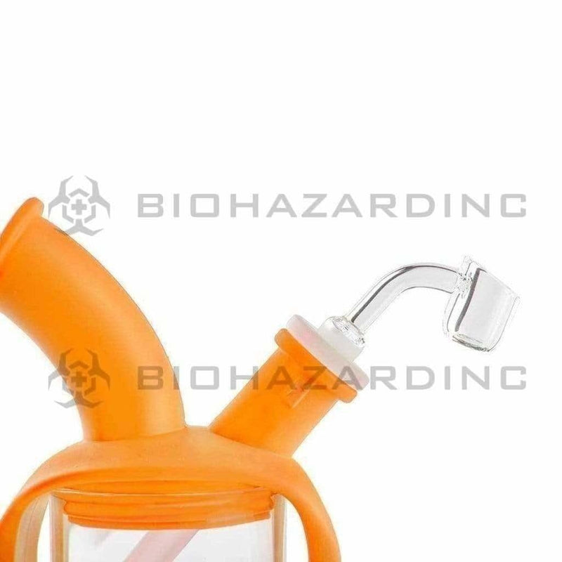 Ooze Silicone Bong Ooze Kettle Silicone Bubbler - Orange