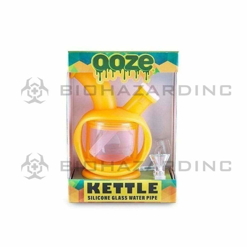 Ooze Silicone Bong Ooze Kettle Silicone Bubbler - Orange