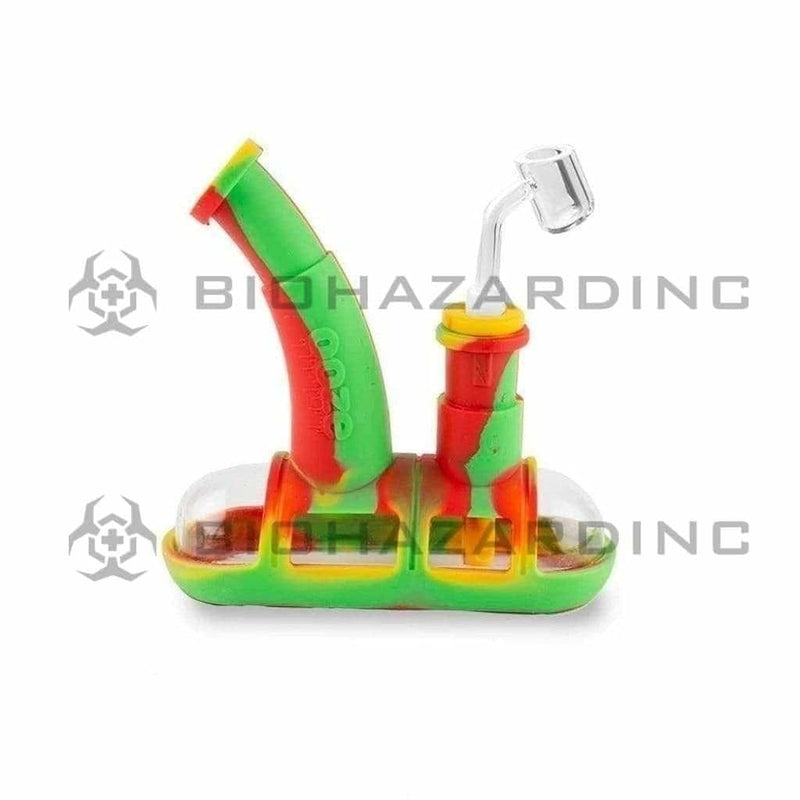 Ooze Silicone Bong Ooze Steamboat Silicone Bubbler Bong / Dab Rig - Rasta