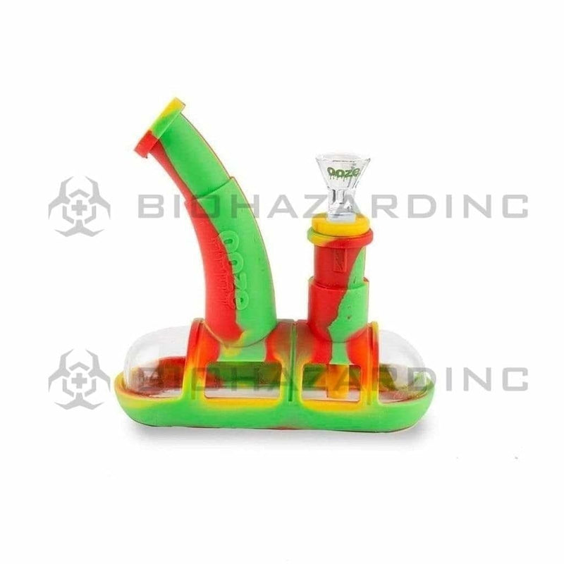 Ooze Silicone Bong Ooze Steamboat Silicone Bubbler Bong / Dab Rig - Rasta