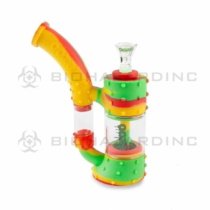 Ooze Silicone Bong Ooze Stack Silicone Bubbler Bong / Dab Rig - Rasta