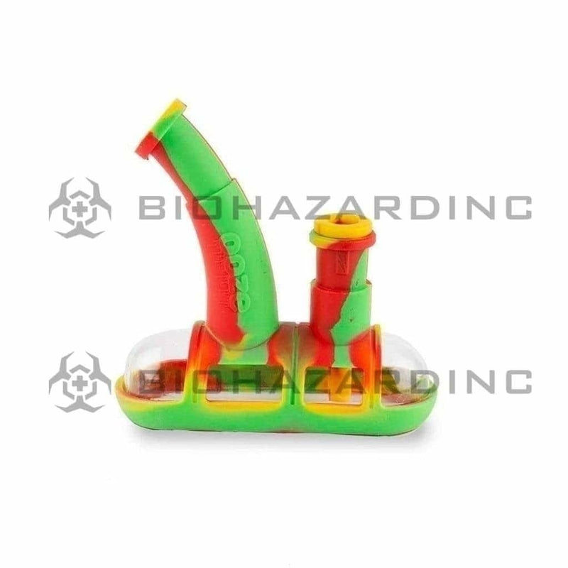 Ooze Silicone Bong Ooze Steamboat Silicone Bubbler Bong / Dab Rig - Rasta