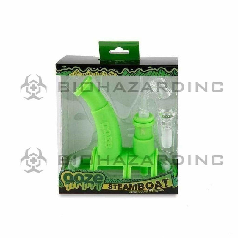 Ooze Silicone Bong OOZE Steamboat Silicone Bubbler - Green