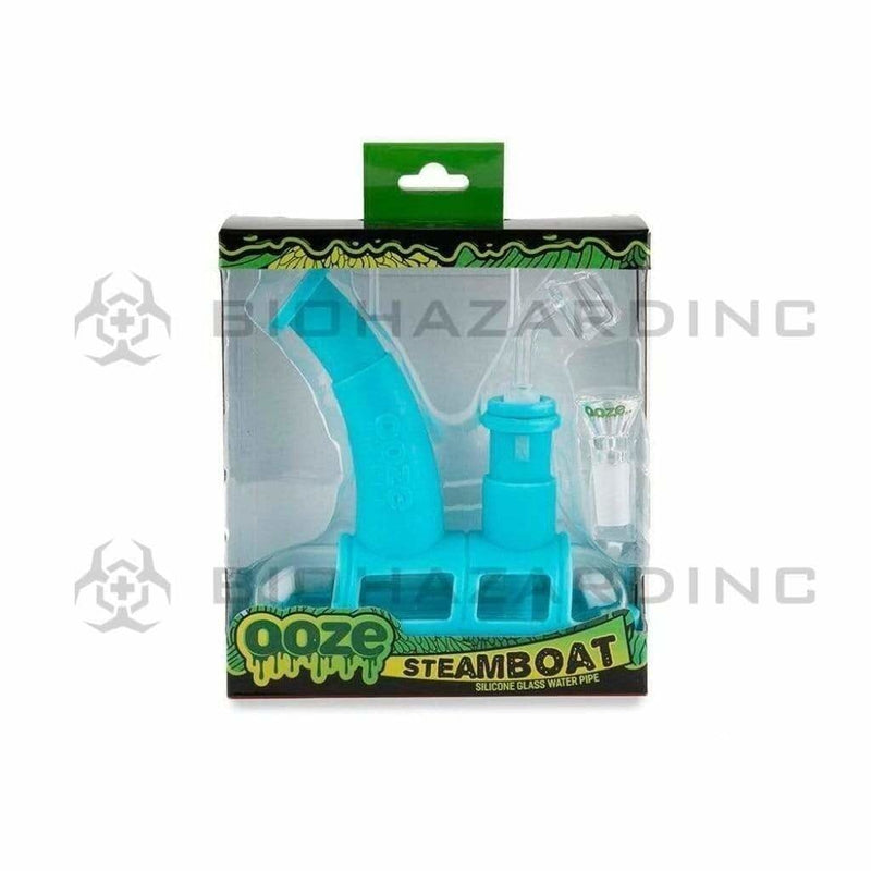 Biohazard Inc Silicone Bong OOZE Steamboat Silicone Bubbler - Teal