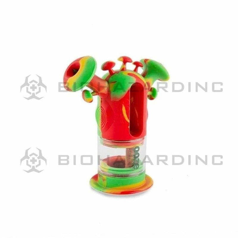 Ooze Silicone Bong Ooze Trip Silicone Bubbler Bong / Dab Rig - Rasta