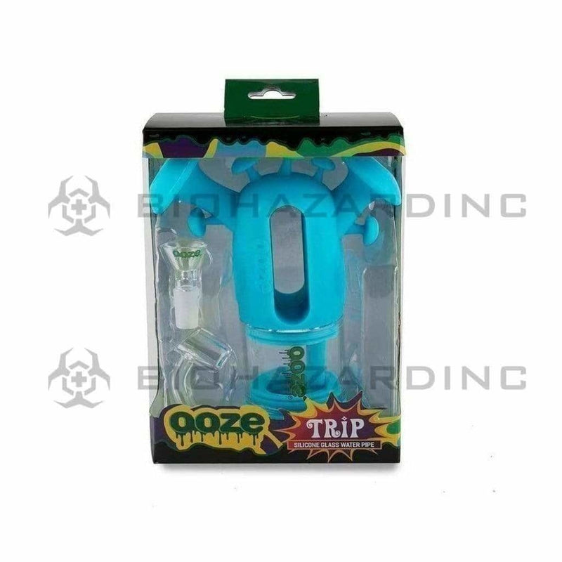 Ooze Silicone Bong OOZE Trip Silicone Bubbler Bong / Dab Rig - Teal