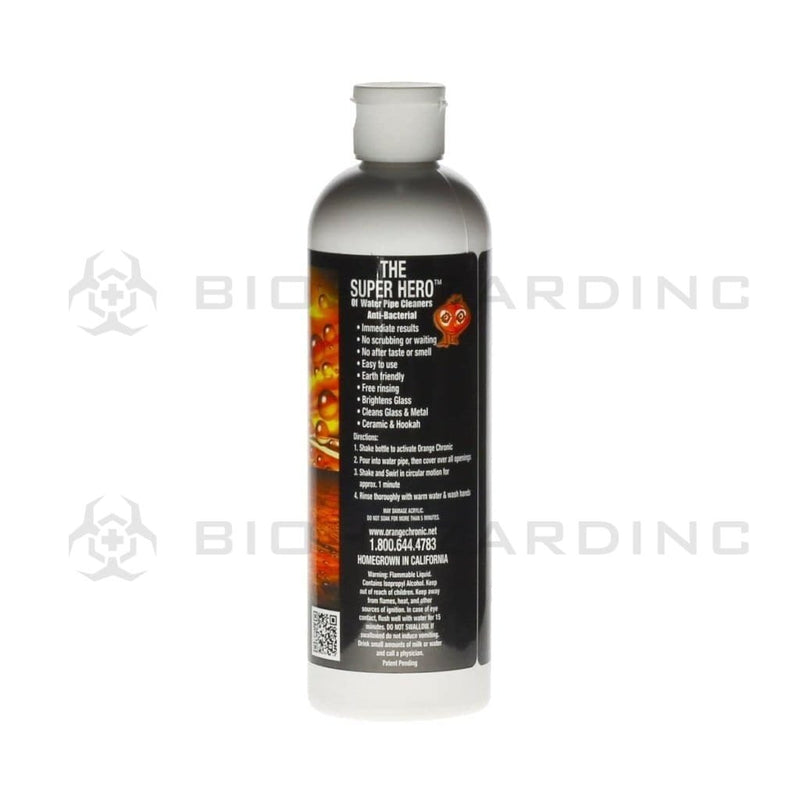 Biohazard Inc Bong Cleaner Orange Chronic Water Pipe Cleaner - 12oz