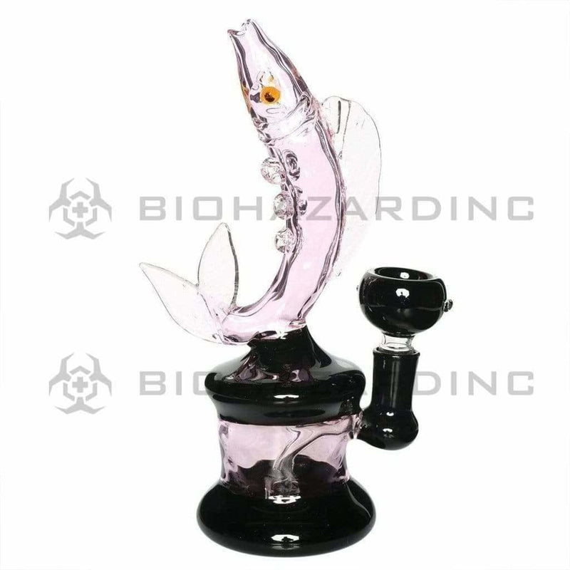 Biohazard Inc Novelty Bong Pink and Black Fish Water Pipe