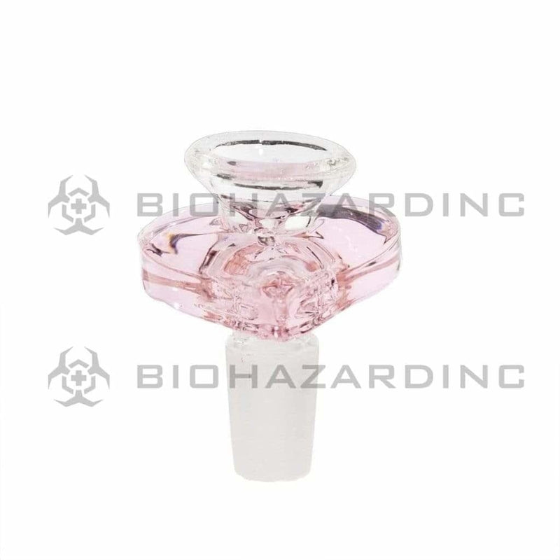 Biohazard Inc 14mm Bowl Pink Heart Bowl - 14mm Male