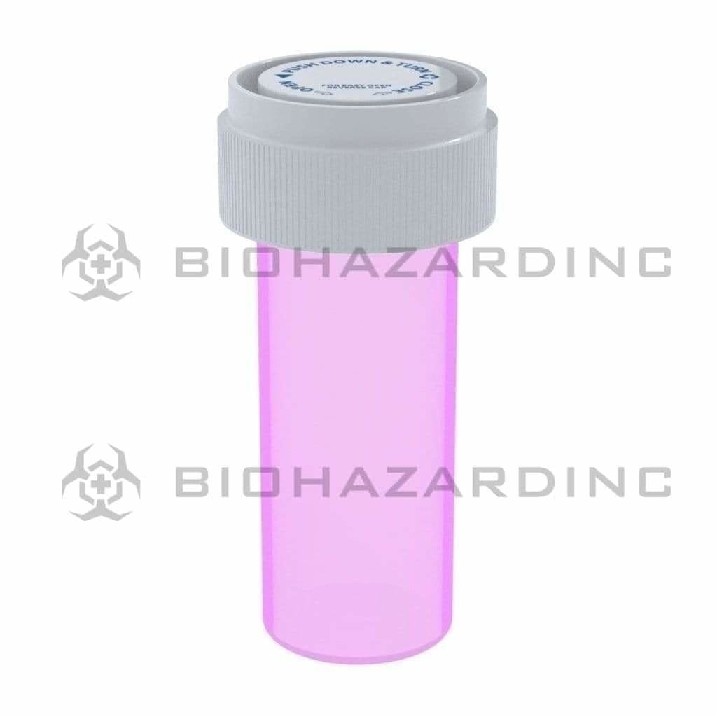 Biohazard Inc Reversible Cap Vial Pink Reversible Cap Vial 08 Dram - 410 Count