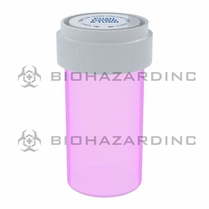 Biohazard Inc Reversible Cap Vial Pink Reversible Cap Vial 13 Dram - 275 Count