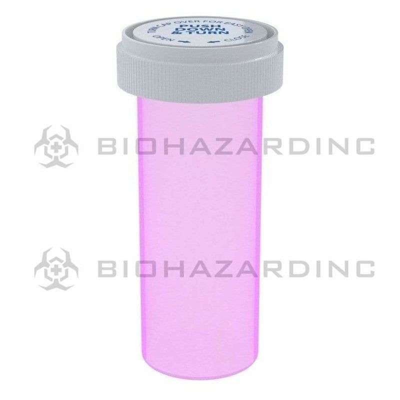 Biohazard Inc Reversible Cap Vial Pink Reversible Cap Vial 30 Dram - 190 Count