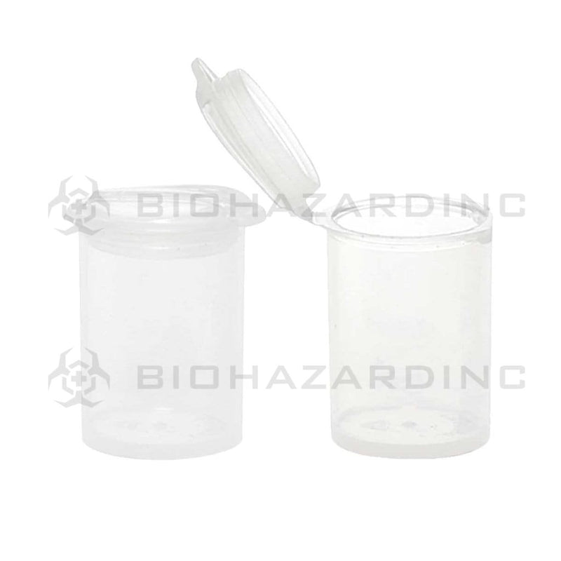 Biohazard Inc Concentrate Container Pop Top Concentrate Containers 5ml - Clear - 1000 Count