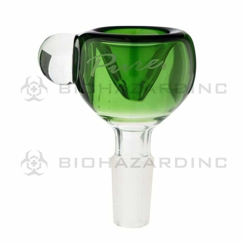 Pure Glass 14mm Bowl Pure Classic Marble 14mm Bowl - Green