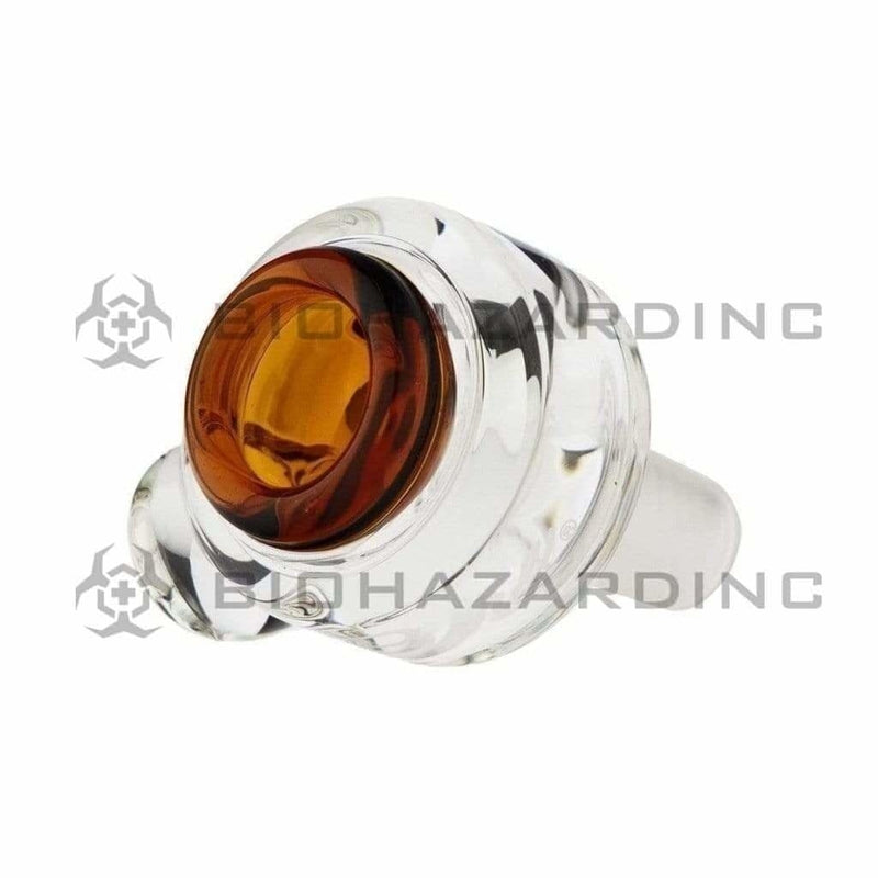 Pure Glass 14mm Bowl Pure Cylinder Marble 14mm Bowl - Amber