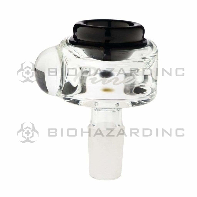 Pure Glass 14mm Bowl Pure Cylinder Marble 14mm Bowl - Black