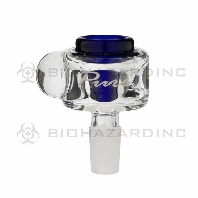 Pure Glass 14mm Bowl Pure Cylinder Marble 14mm Bowl - Blue