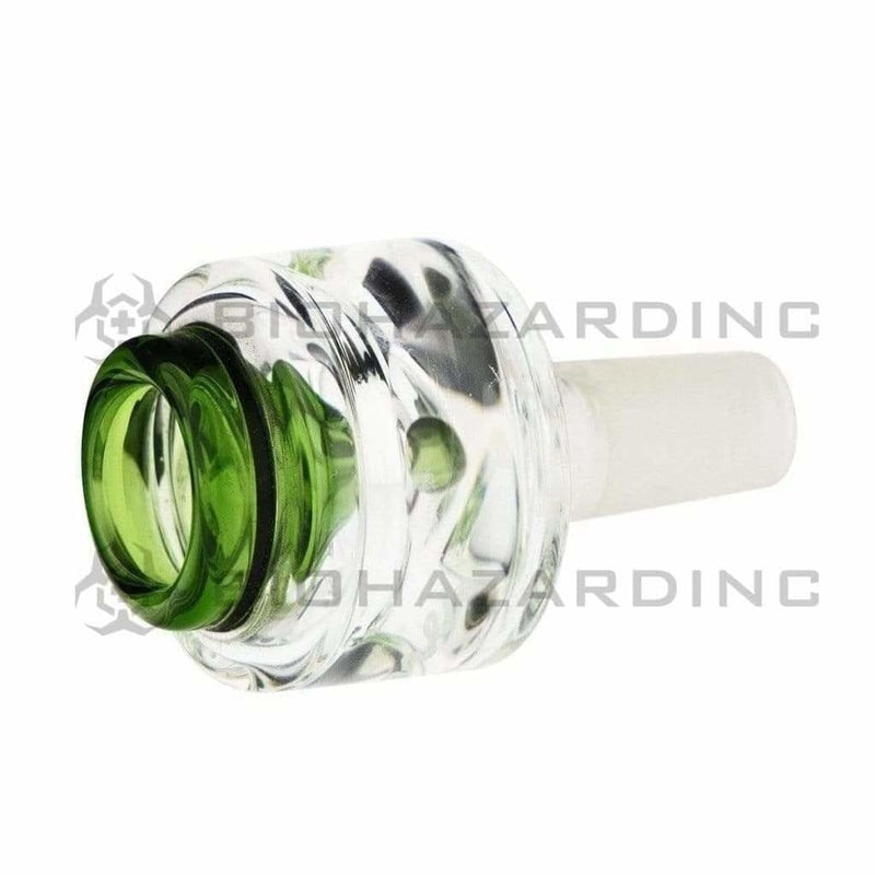 Pure Glass 14mm Bowl Pure Cylinder Marble 14mm Bowl - Green