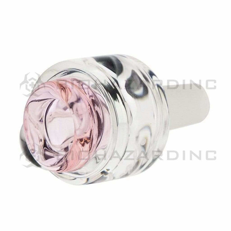 Pure Glass 14mm Bowl Pure Cylinder Marble 14mm Bowl - Pink