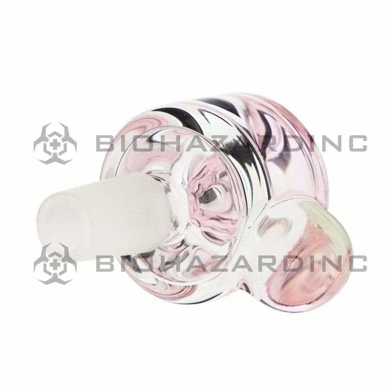 Pure Glass 14mm Bowl Pure Cylinder Marble 14mm Bowl - Pink