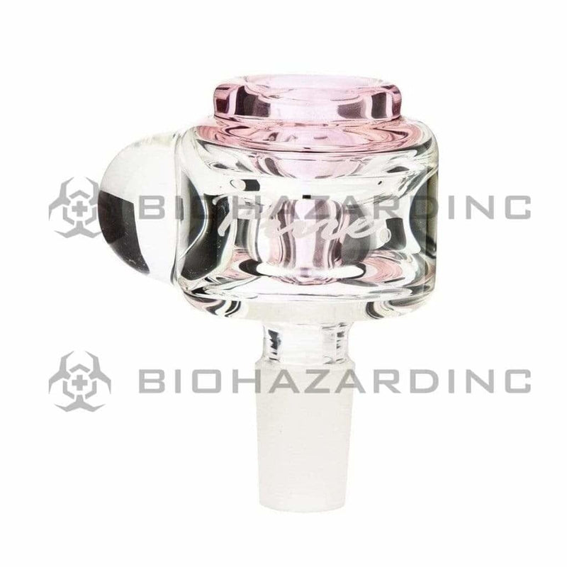 Pure Glass 14mm Bowl Pure Cylinder Marble 14mm Bowl - Pink