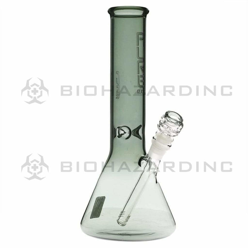 Pure Glass Glass Bong Pure Glass 12" 50mmx5mm Black Beaker