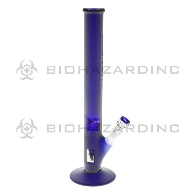 Pure Glass Glass Bong Pure Glass 18" 50mmx5mm Blue Frost Straight Martini