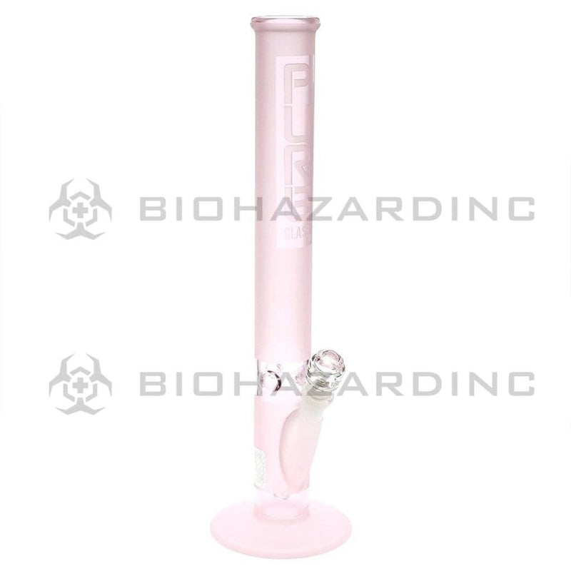 Pure Glass Glass Bong Pure Glass 18" 50mmx5mm Pink Frost Straight