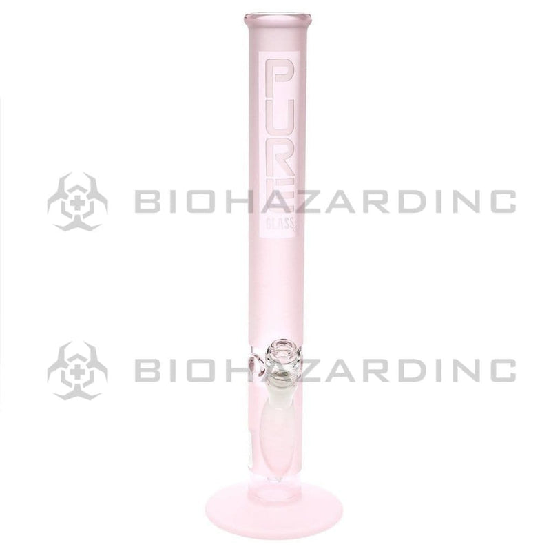 Pure Glass Glass Bong Pure Glass 18" 50mmx5mm Pink Frost Straight