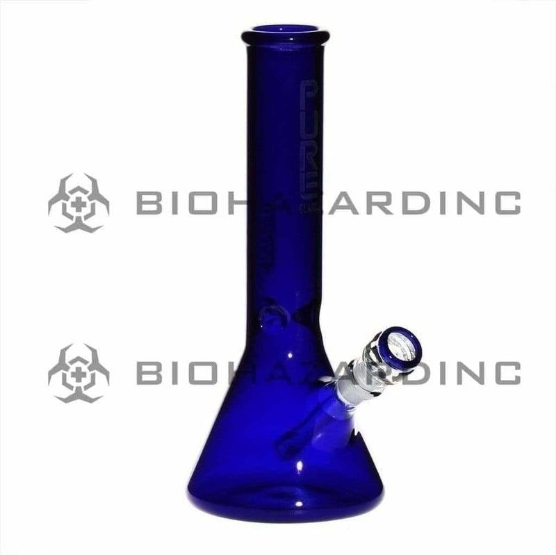 Pure Glass Glass Bong 12" PURE Classic Beaker Bong - Blue