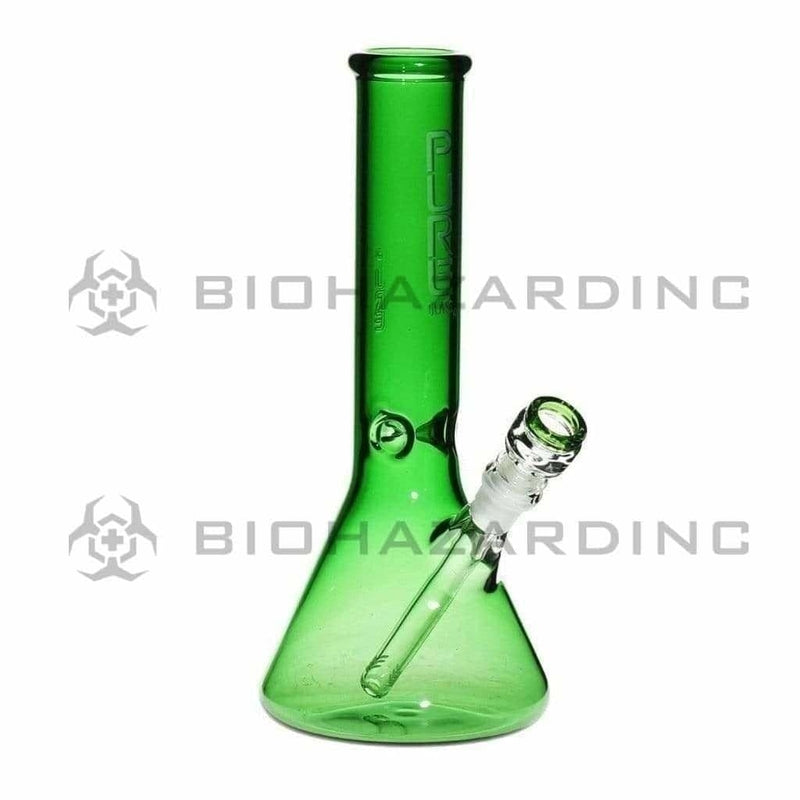 Pure Glass Glass Bong 12" PURE Classic Beaker Bong - Green