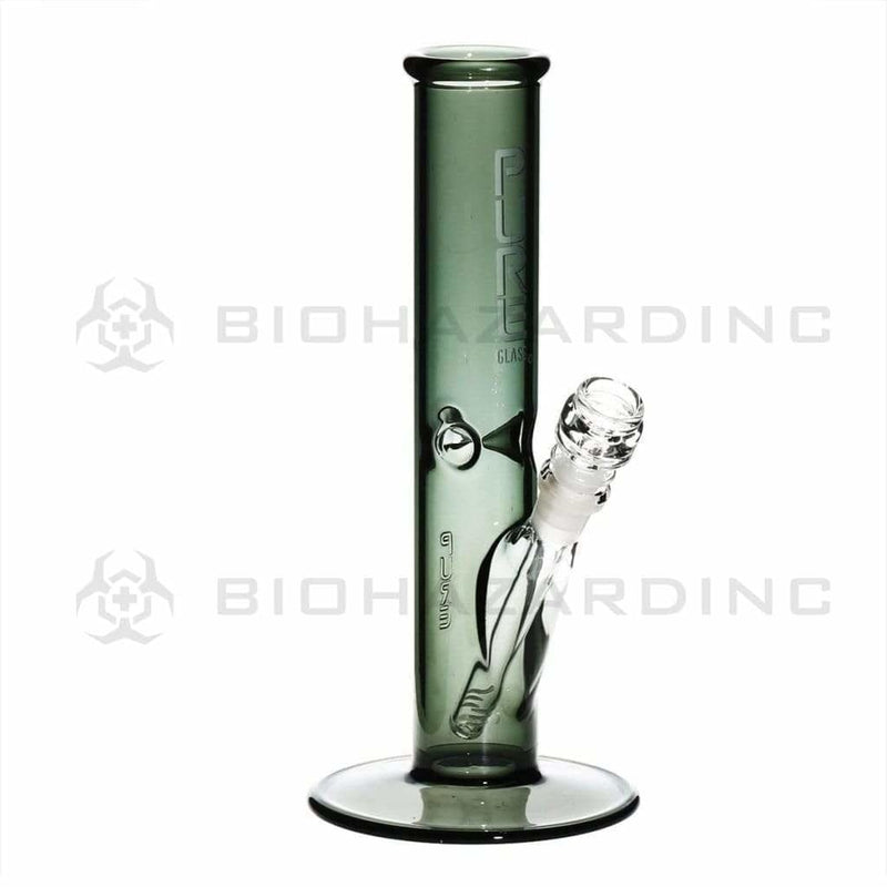 Pure Glass Glass Bong 12" PURE Classic Straight Bong - Smoke Black