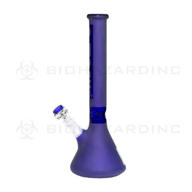 Pure Glass Glass Bong 14" PURE Classic Beaker Bong - Blue Frost