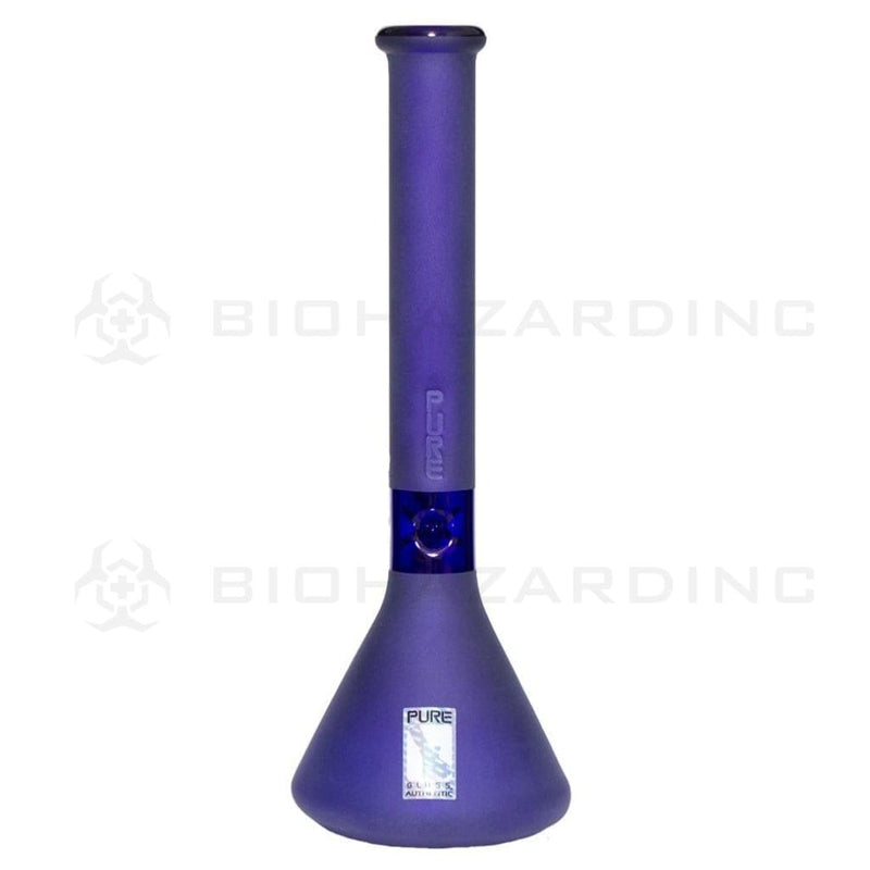 Pure Glass Glass Bong 14" PURE Classic Beaker Bong - Blue Frost