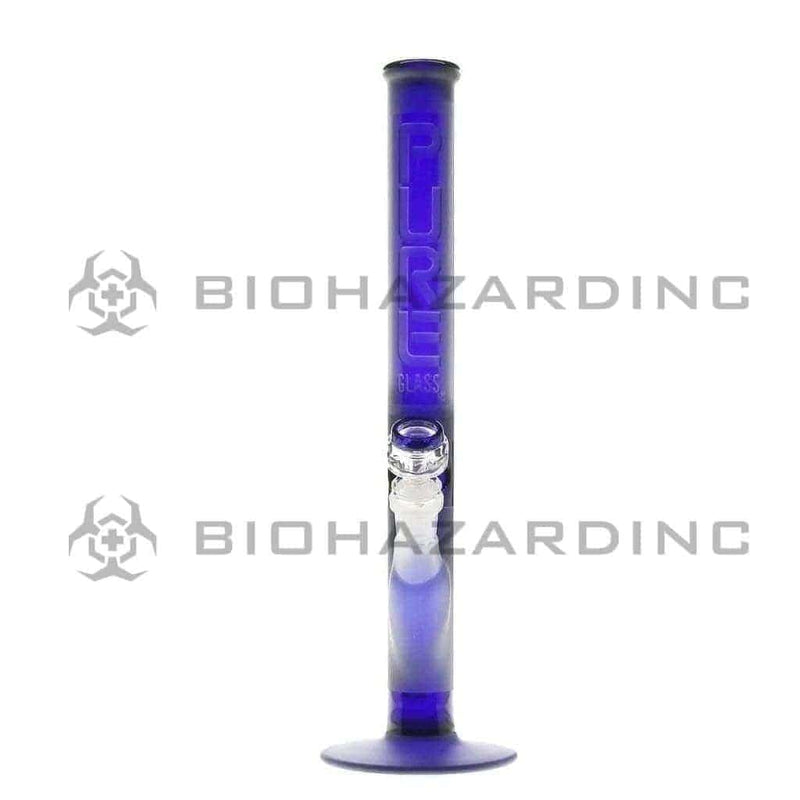 Pure Glass Glass Bong 14" PURE Classic Straight Bong - Blue Frost