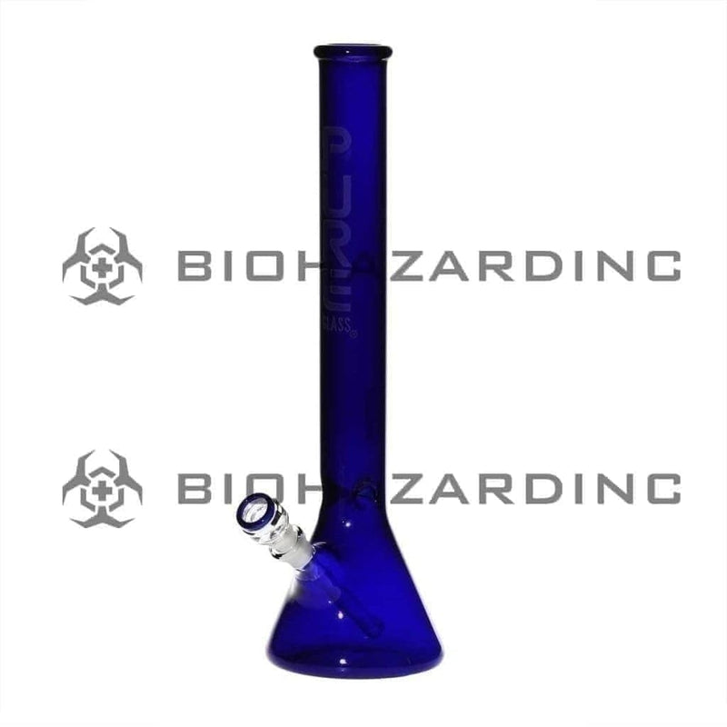 Pure Glass Glass Bong 18" PURE Classic Beaker Bong - Blue