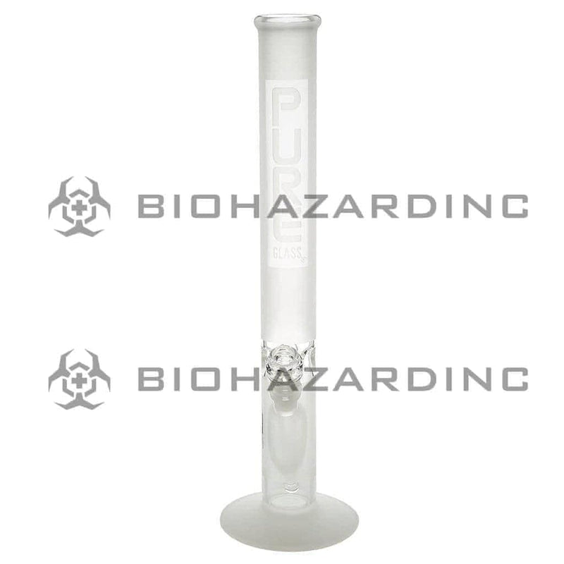 Pure Glass Glass Bong 18" PURE Classic Straight Bong - Clear Frost