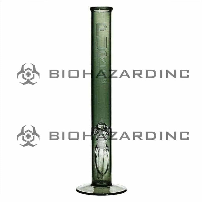 Pure Glass Glass Bong 18" PURE Classic Straight Bong- Smoke Black