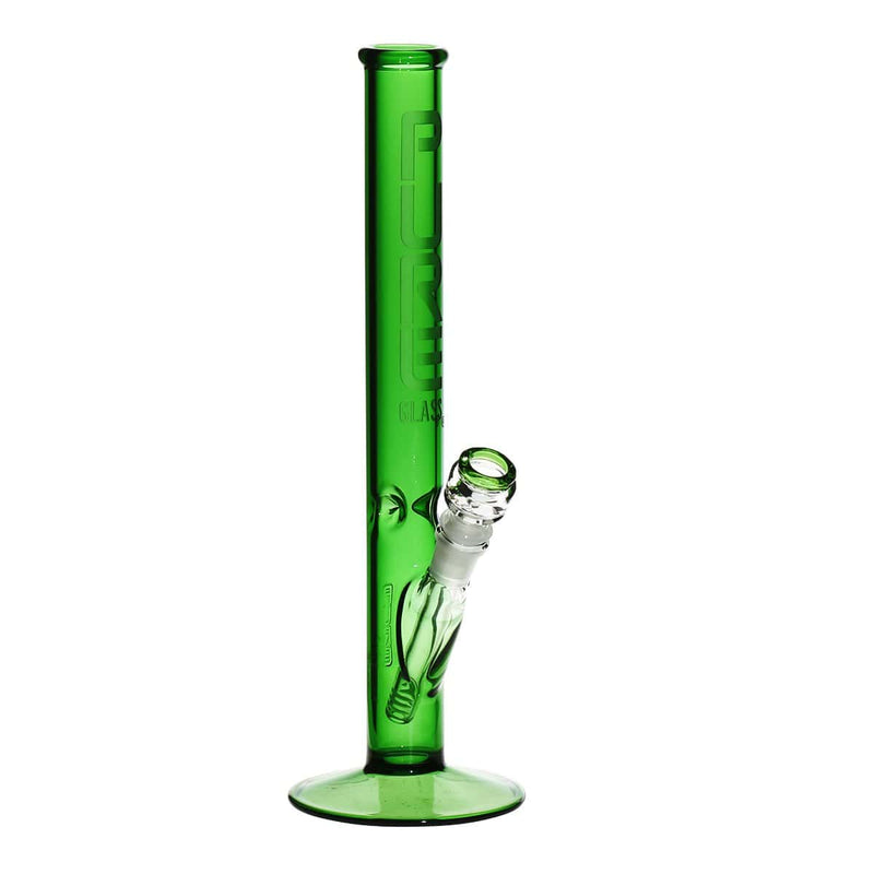 PURE Glass | 14" 38mm x 4mm Classic Straight Water Pipe | Green