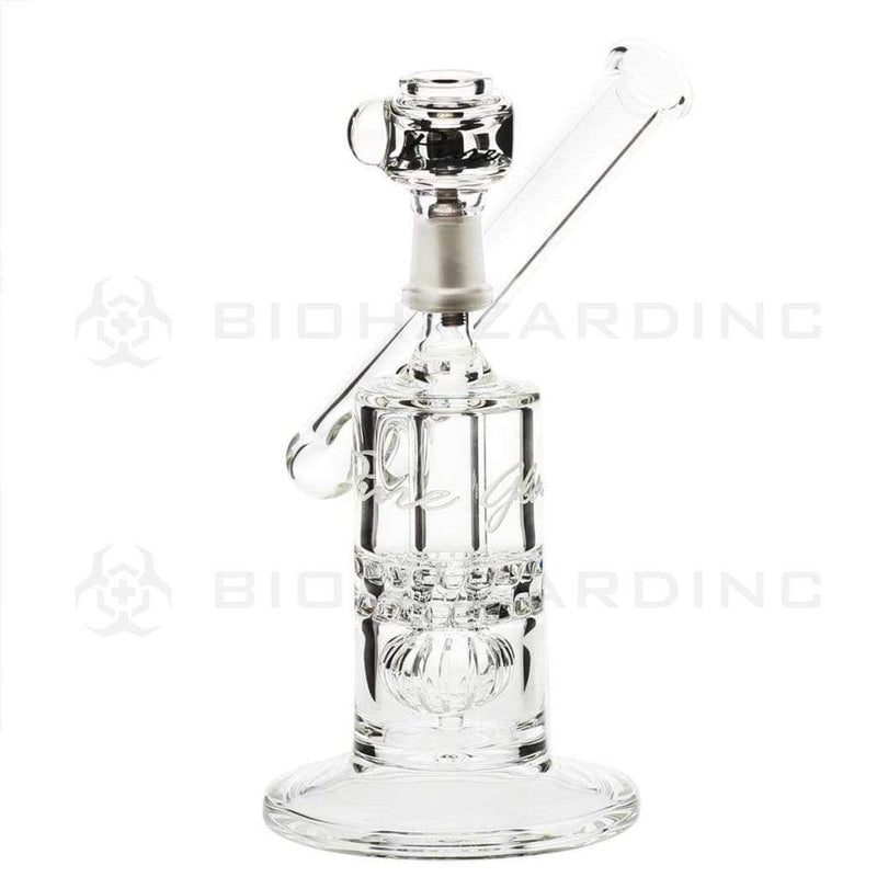 Pure Glass Glass Bong Pure Glass 8" Mini Torus Sidecar Straight Martini Male 14mm