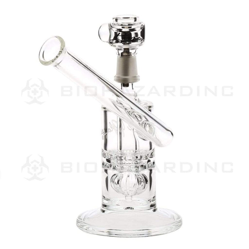 Pure Glass Glass Bong Pure Glass 8" Mini Torus Sidecar Straight Martini Male 14mm