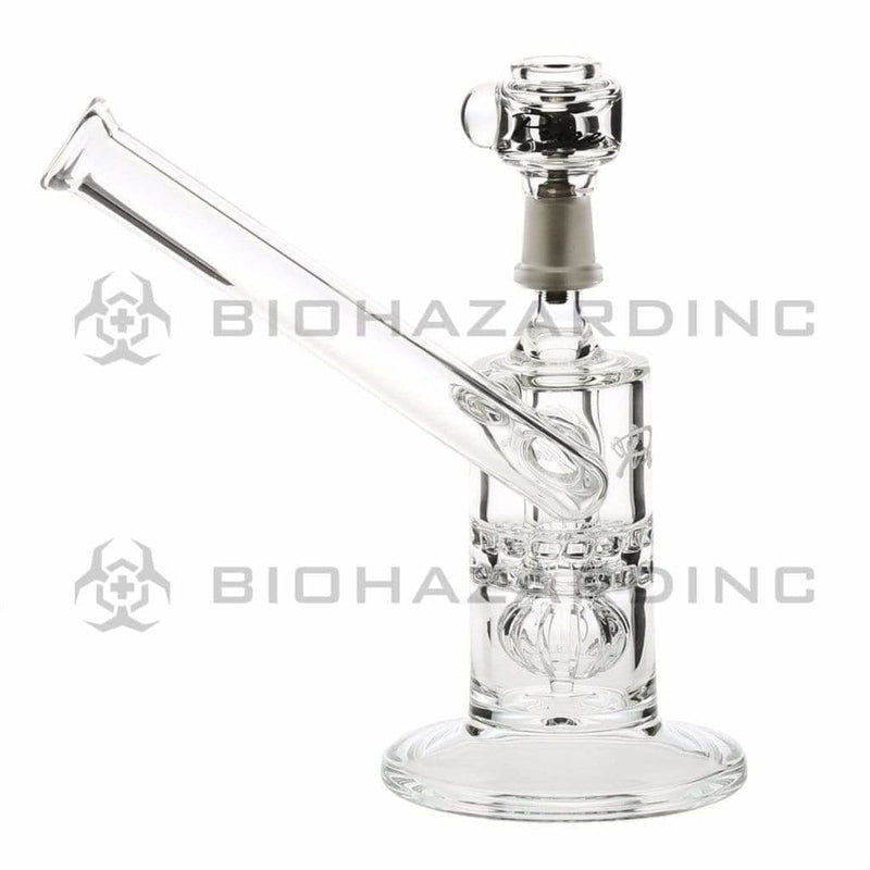 Pure Glass Glass Bong Pure Glass 8" Mini Torus Sidecar Straight Martini Male 14mm