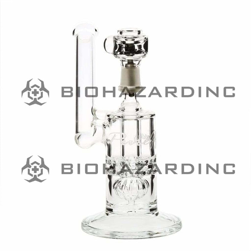 Pure Glass Glass Bong Pure Glass 8" Mini Torus Sidecar Straight Martini Male 14mm