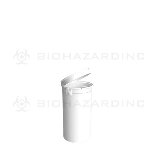 Opaque White Pop Top Bottles | 19 Dram - 3.5 Grams - 225 Count | Child-Resistant