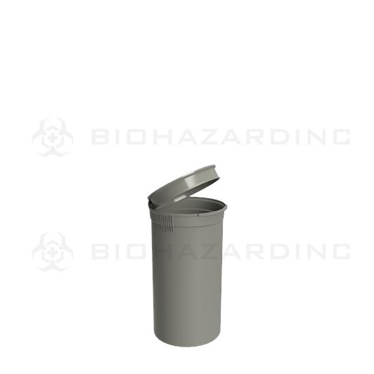 Opaque Silver Pop Top Bottles | 19 Dram - 3.5 Grams - 225 Count | Child-Resistant
