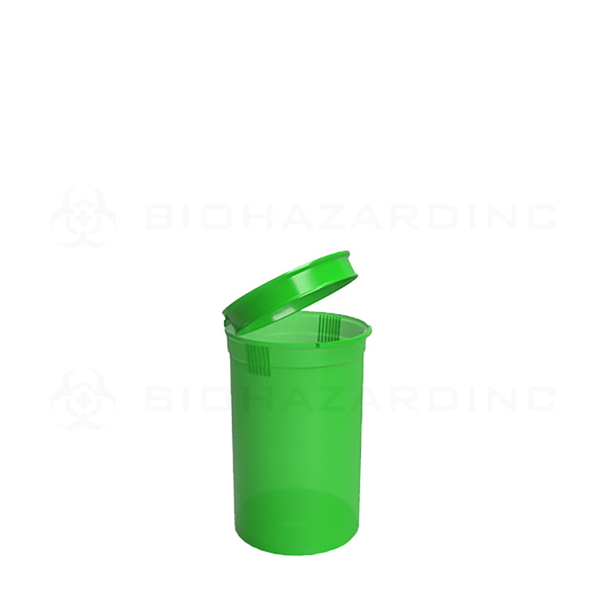 Transparent Green Child-Resistant Pop Top Bottles | 30 Dram - 7 Grams | 160 Count
